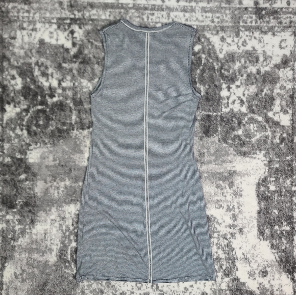 rag & bone Linen Blend Sleeveless Striped Thin Dress - Picture 2 of 11